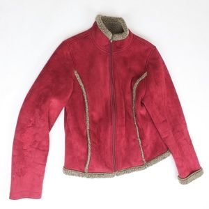 LL Bean Women's Faux Suede Sherpa-Lined Coat